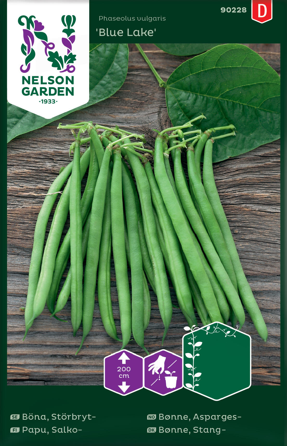 Aspargesbønne 'Blue Lake'